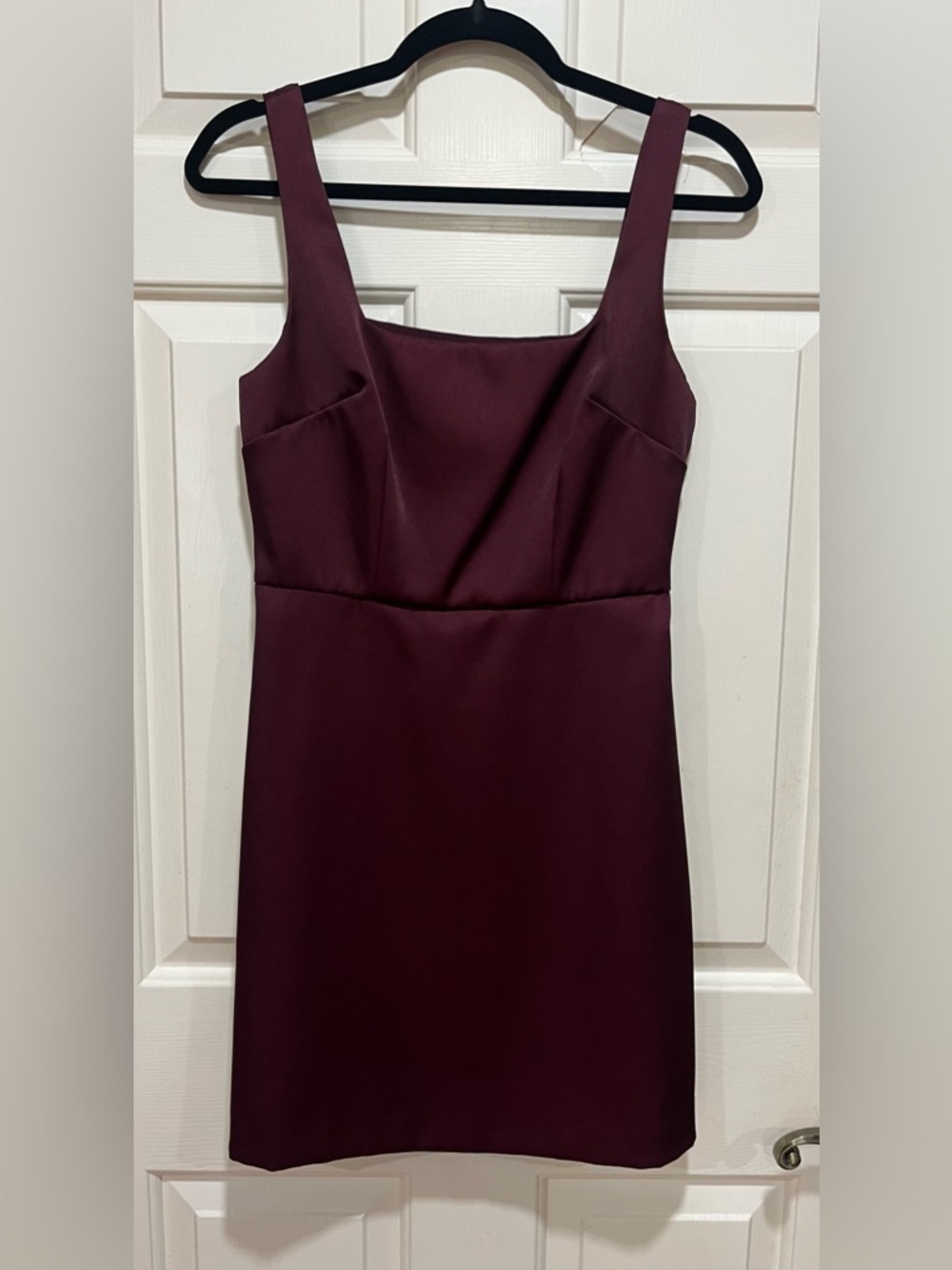 a new day Sleeveless Square-Neck Midi Dress in Burgundy